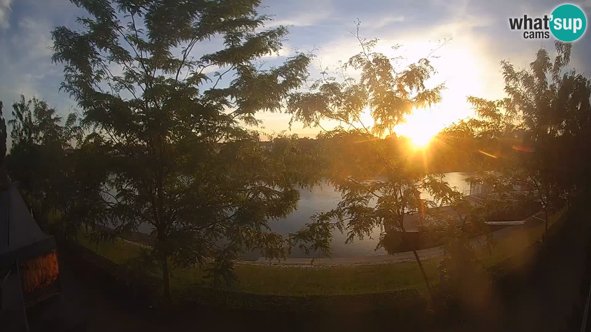Sisak live webcam – vista sul fiume Kolpa – Croazia