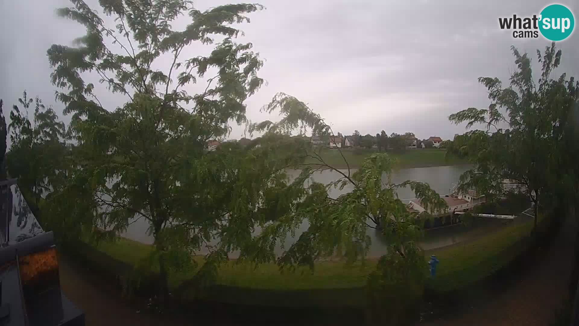 Sisak live webcam Kolpa river view – Croatia