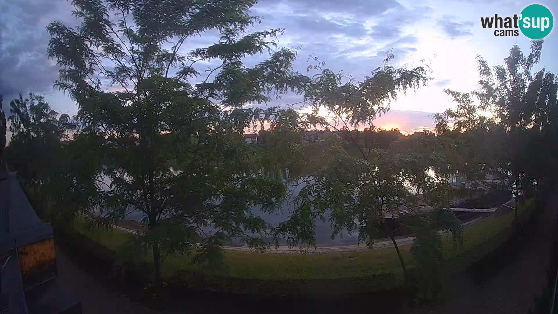 Sisak live webcam Kolpa river view – Croatia