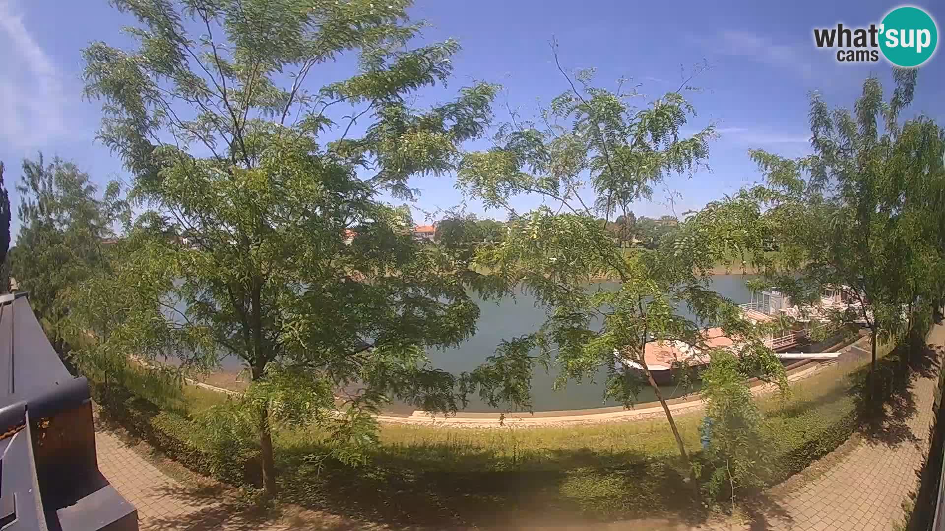 Sisak live webcam – vista sul fiume Kolpa – Croazia