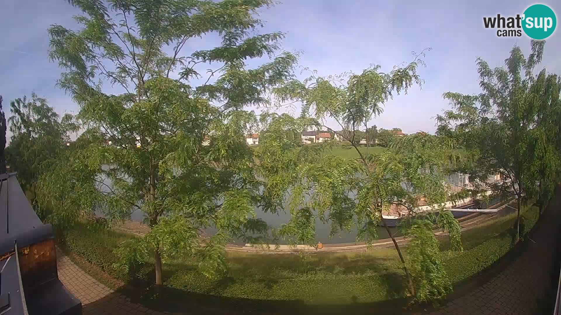 Sisak live webcam – vista sul fiume Kolpa – Croazia