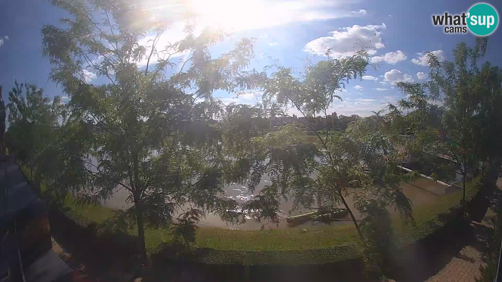 Sisak live webcam pogled na reku Kolpu