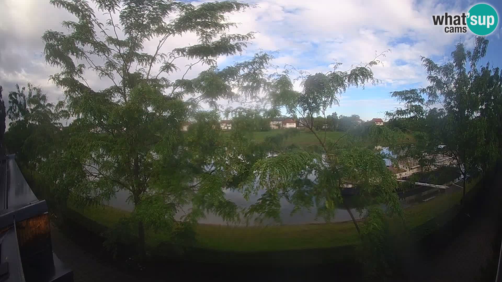 Sisak live webcam – vista sul fiume Kolpa – Croazia
