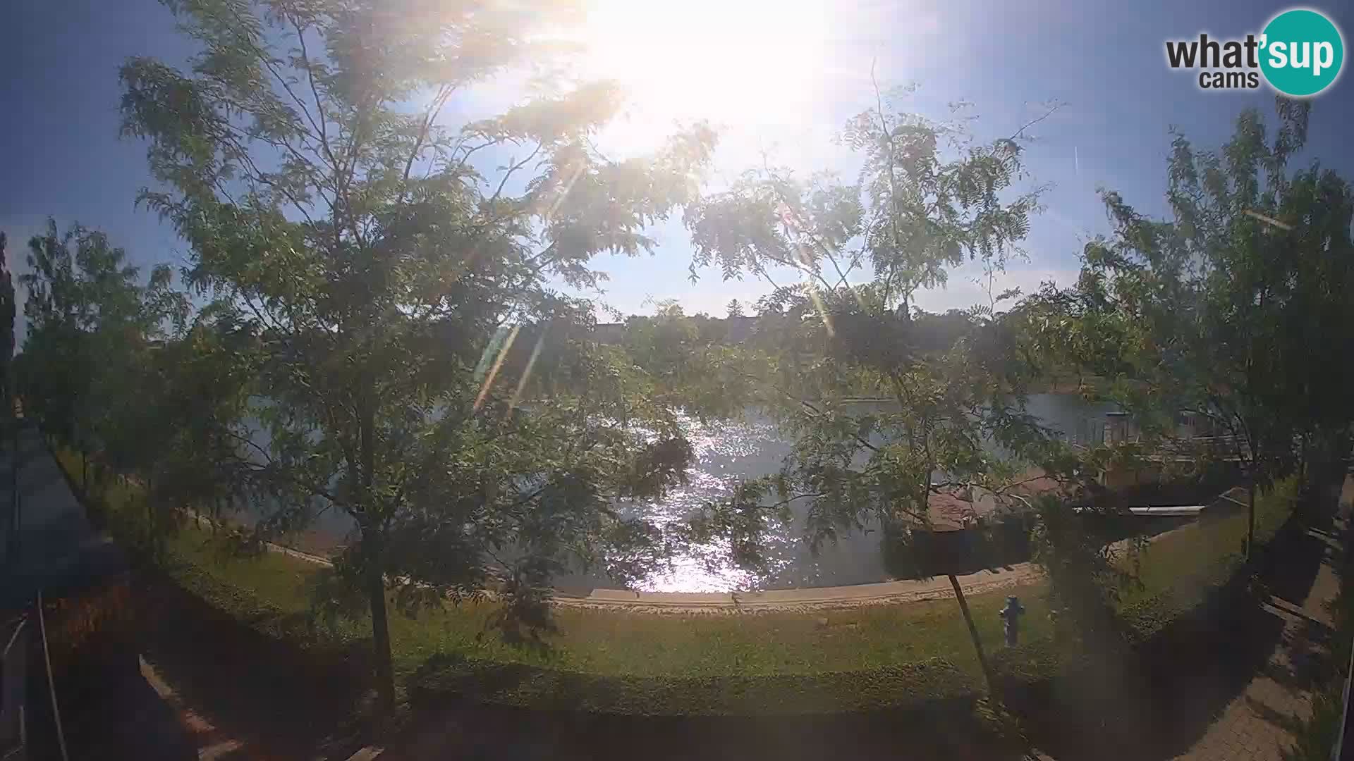 Sisak live webcam – vista sul fiume Kolpa – Croazia