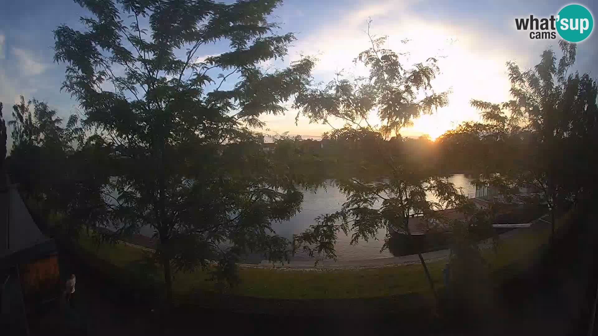Sisak Live-Webcam Blick auf den Fluss Kolpa – Kroatien