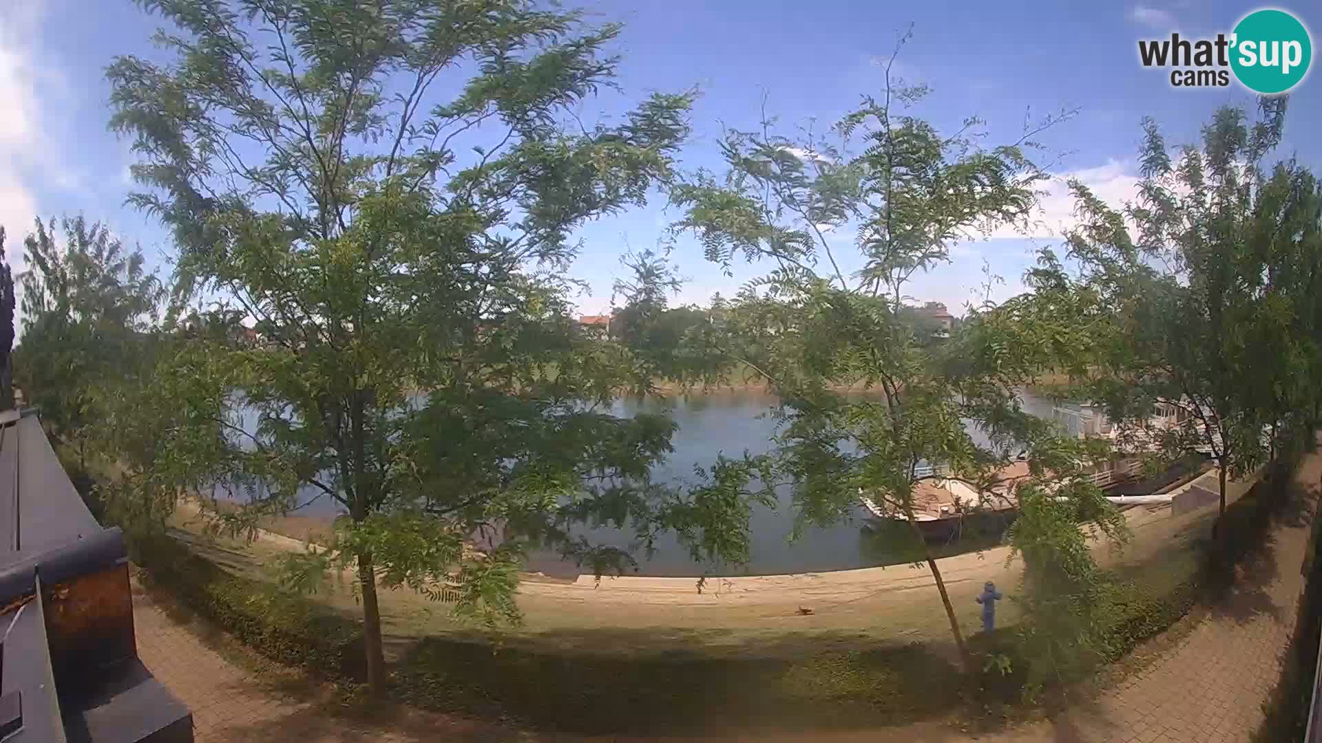 Sisak Live-Webcam Blick auf den Fluss Kolpa – Kroatien