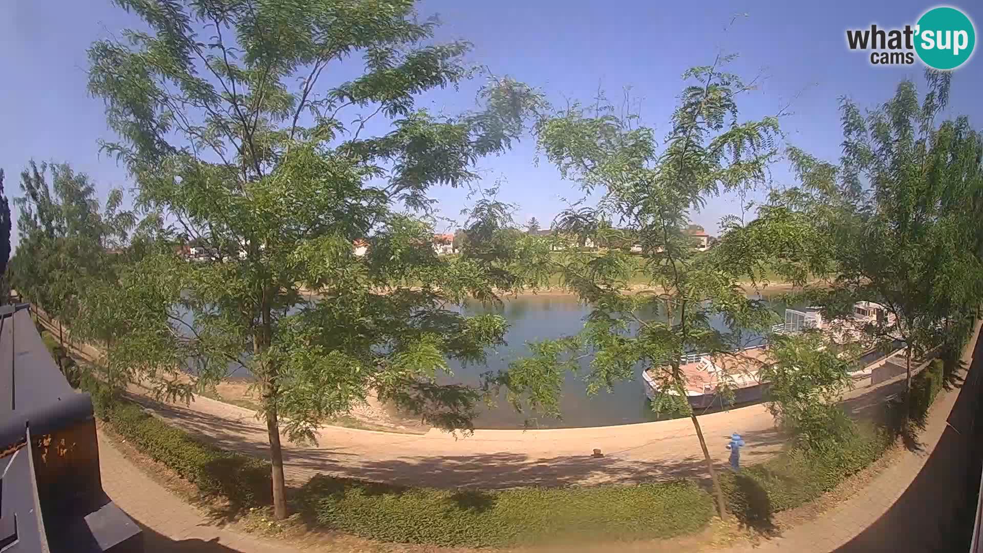 Sisak Live-Webcam Blick auf den Fluss Kolpa – Kroatien