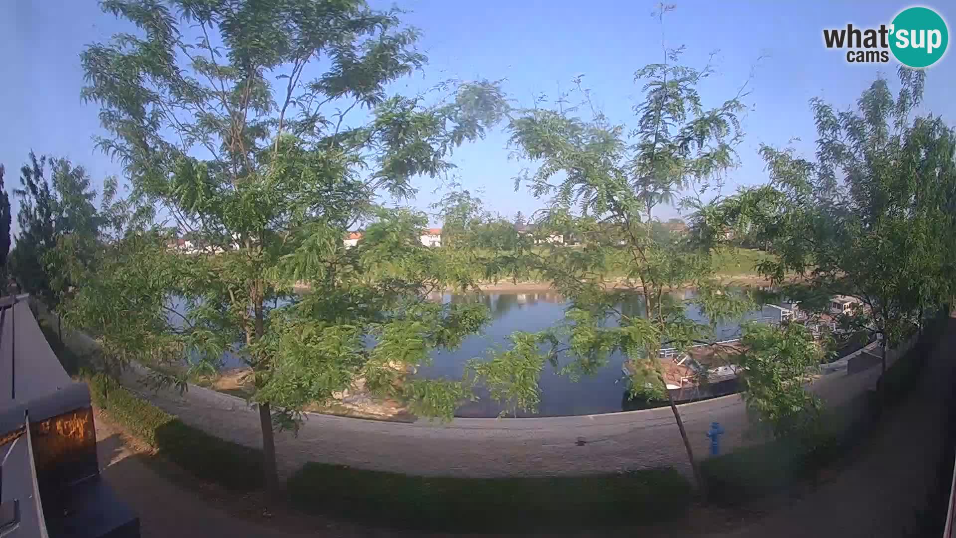 Sisak live webcam – vista sul fiume Kolpa – Croazia