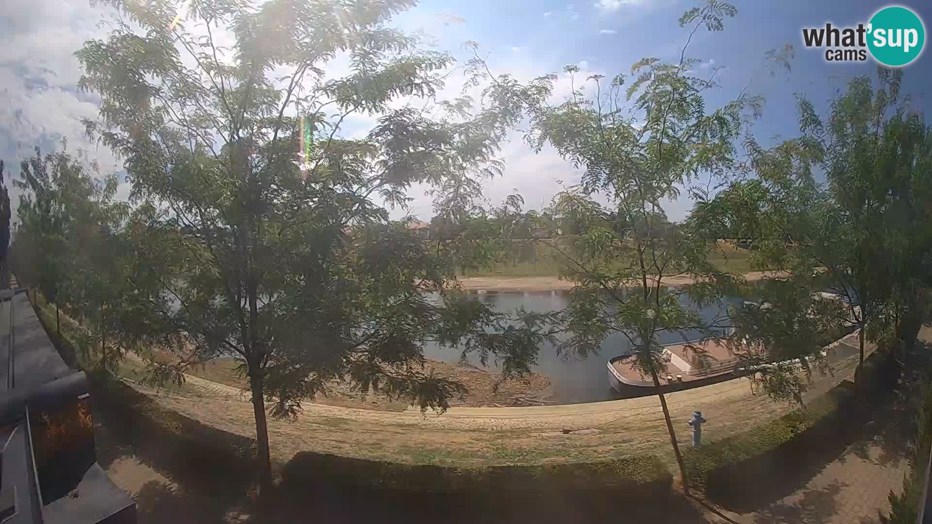 Sisak Live-Webcam Blick auf den Fluss Kolpa – Kroatien