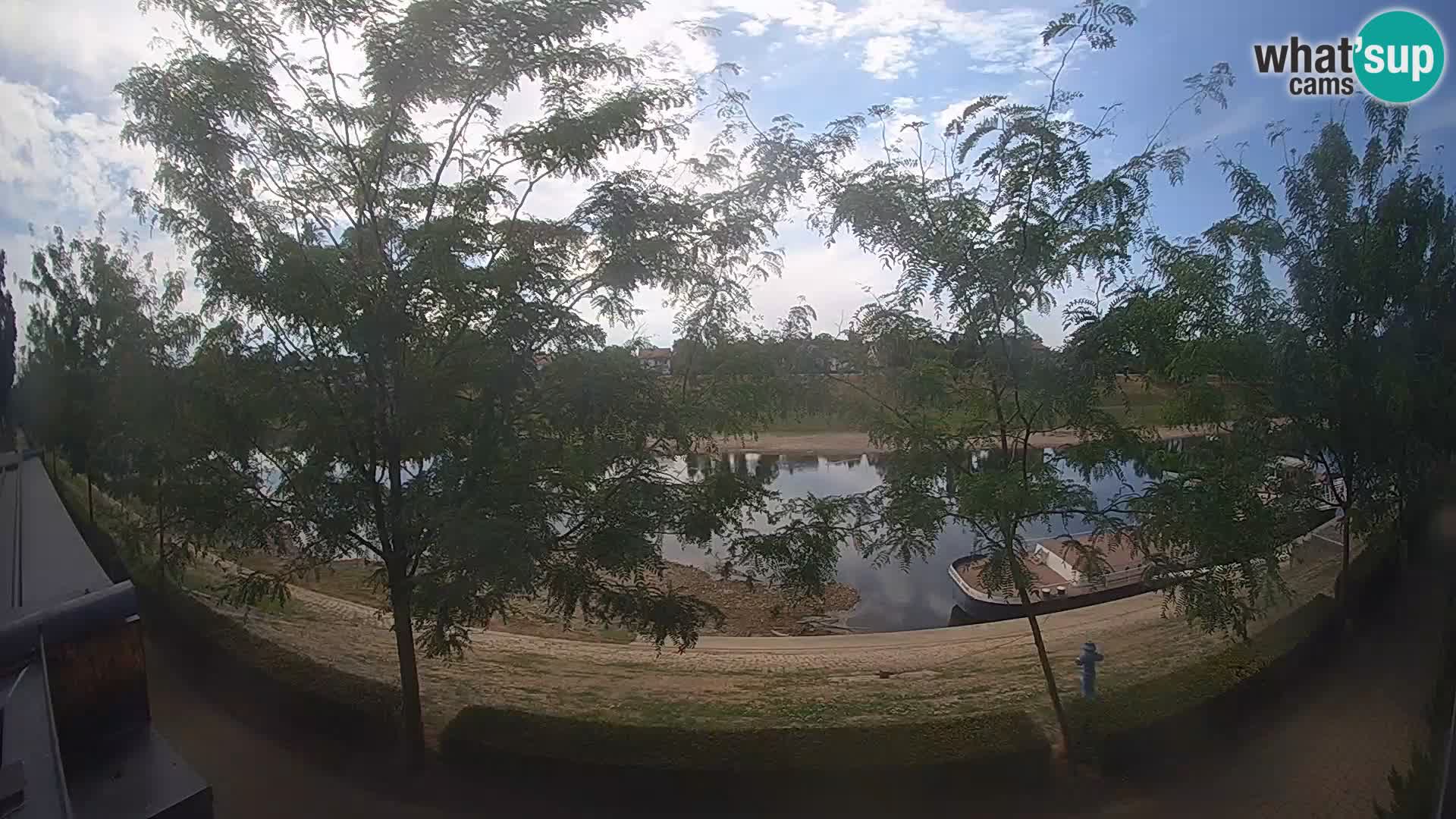 Sisak webcam en direct – vue sur la rivière Kolpa – Croatie