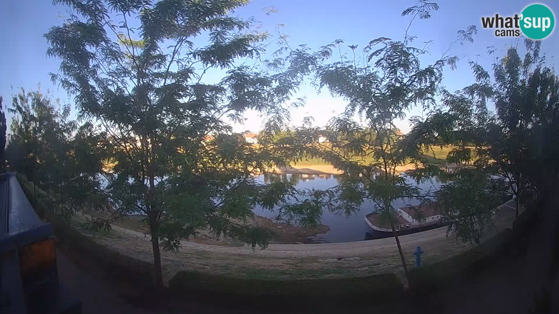 Sisak live webcam Kolpa river view – Croatia