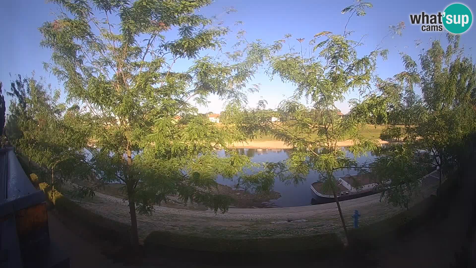 Sisak live webcam Kolpa river view – Croatia