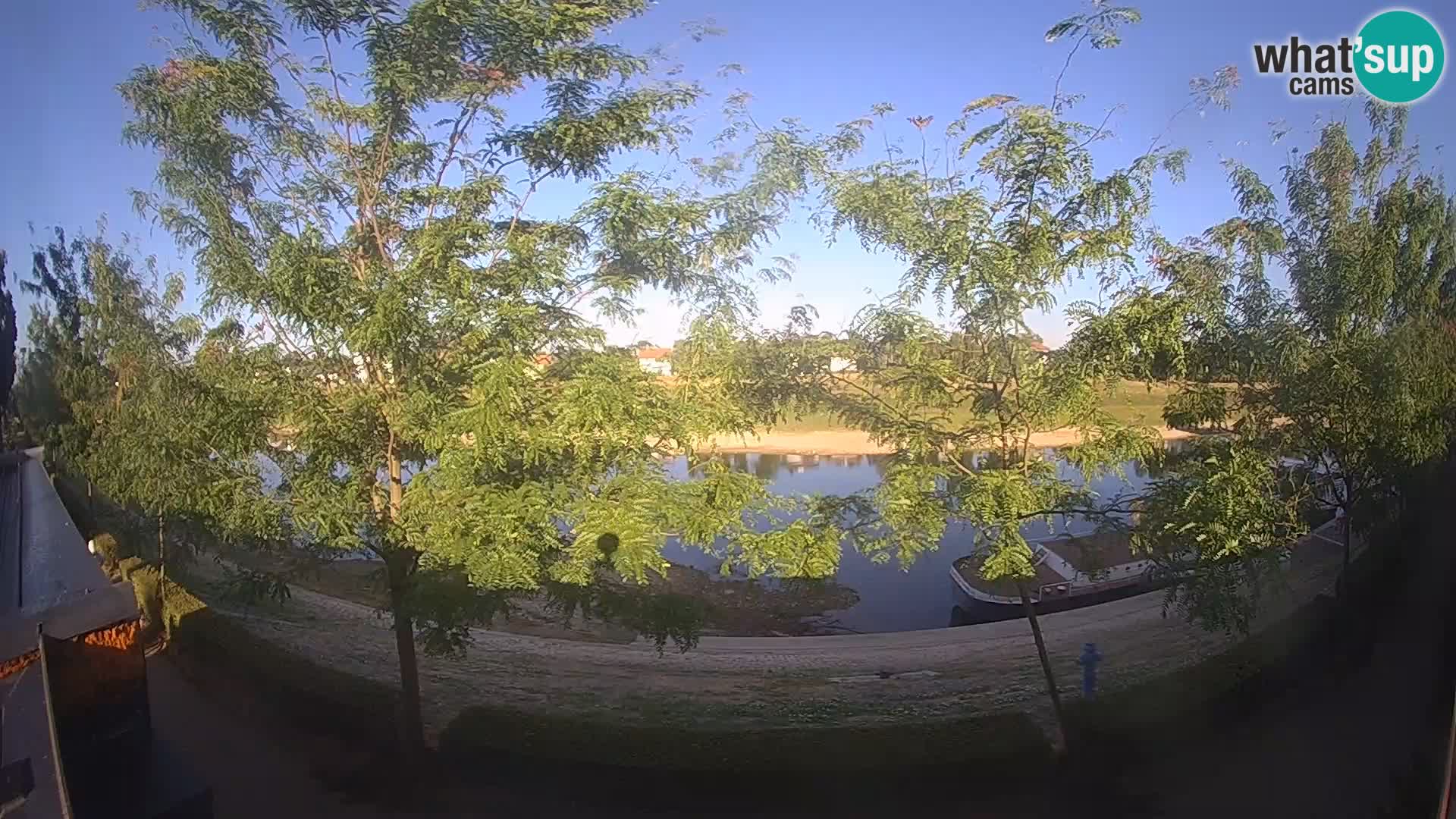 Sisak live webcam Kolpa river view – Croatia