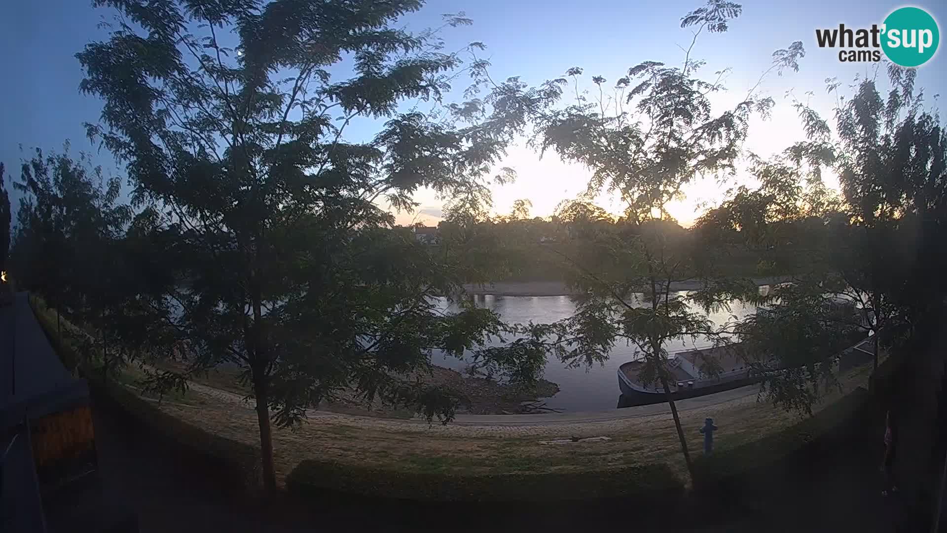 Sisak Live-Webcam Blick auf den Fluss Kolpa – Kroatien