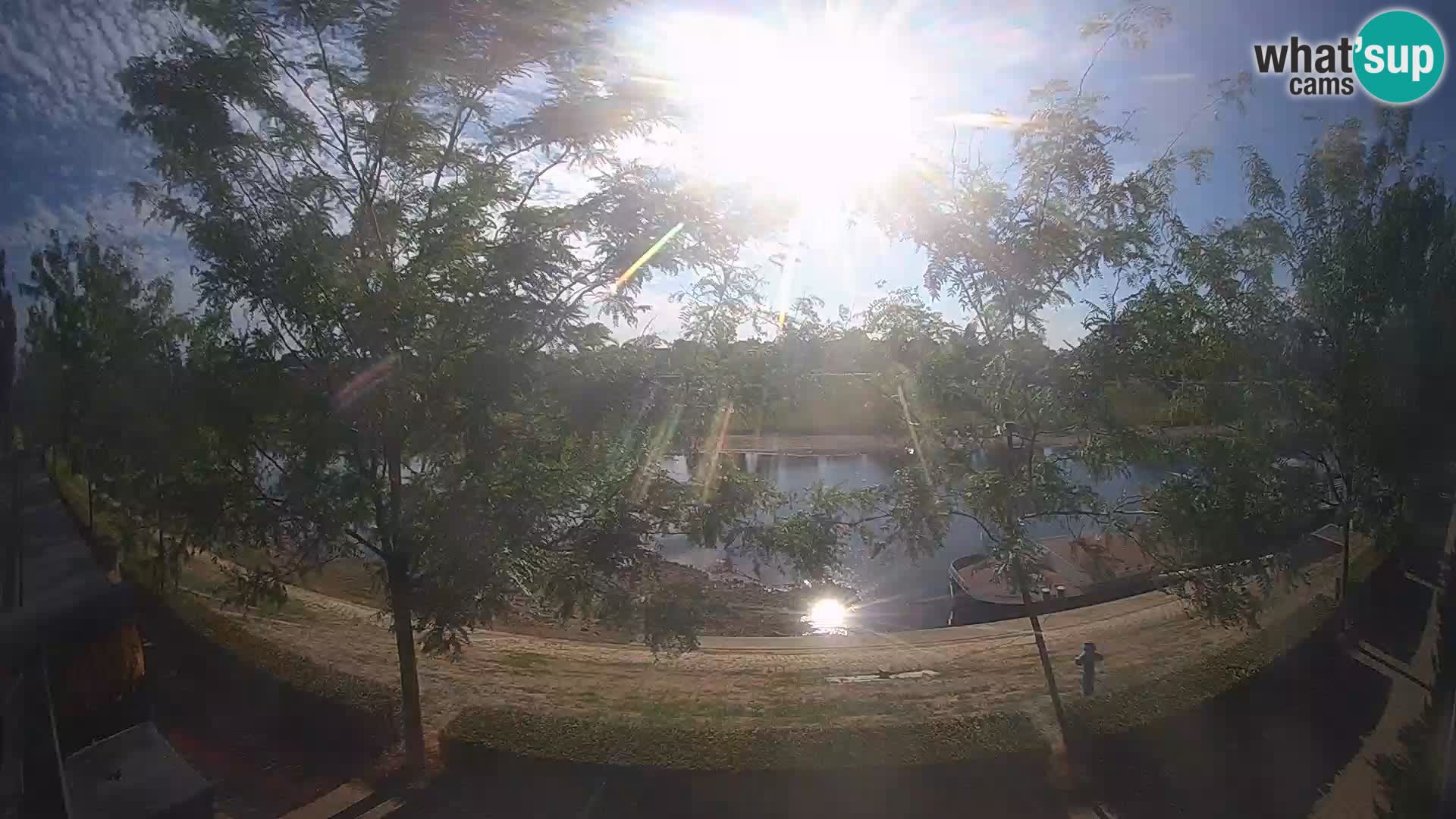 Sisak live webcam Kolpa river view – Croatia
