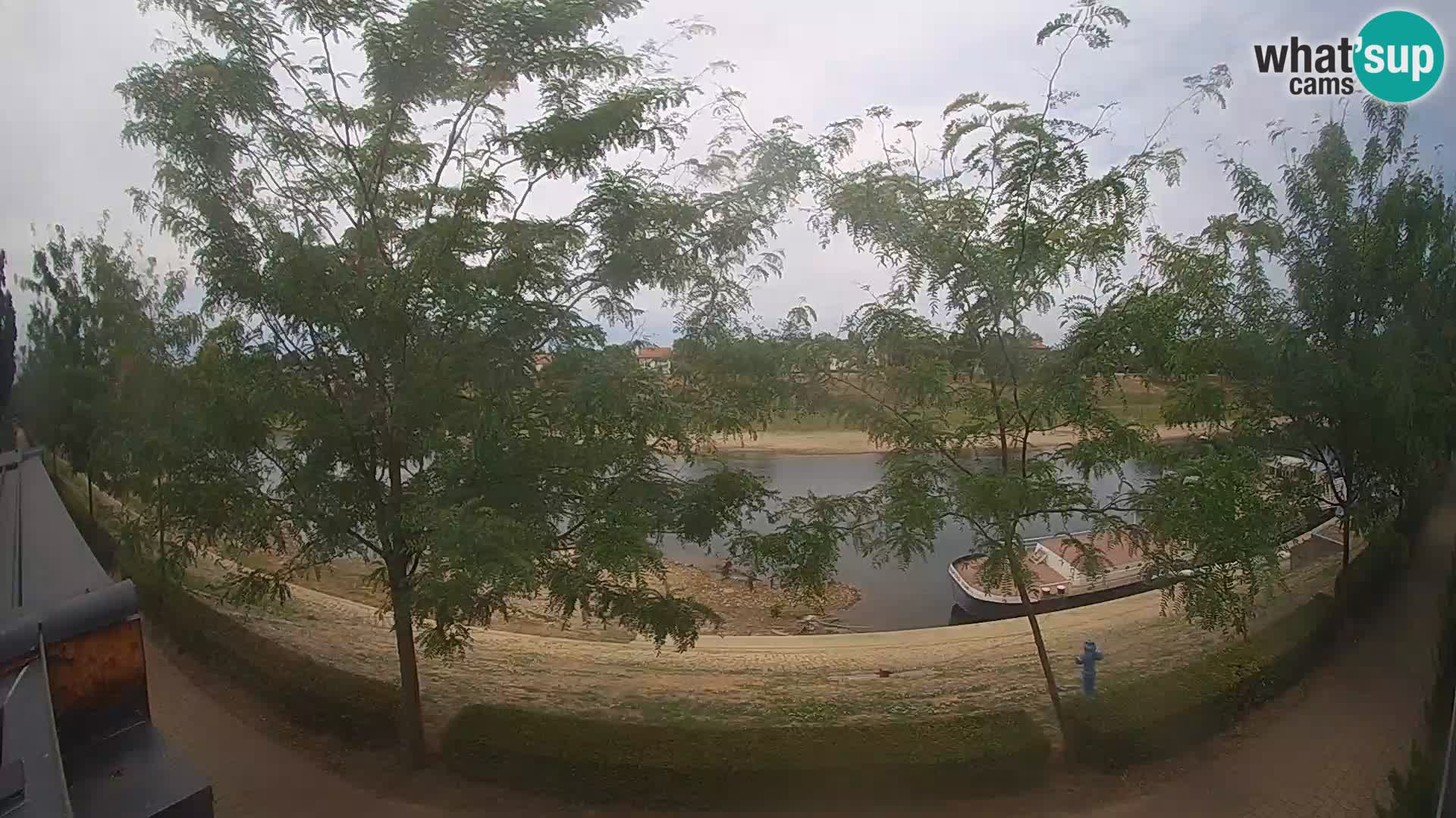 Sisak live webcam pogled na reku Kolpu