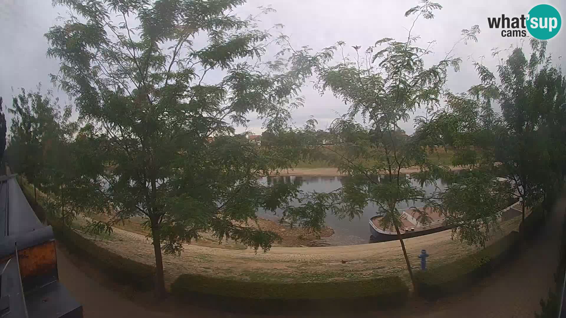 Sisak webcam en direct – vue sur la rivière Kolpa – Croatie
