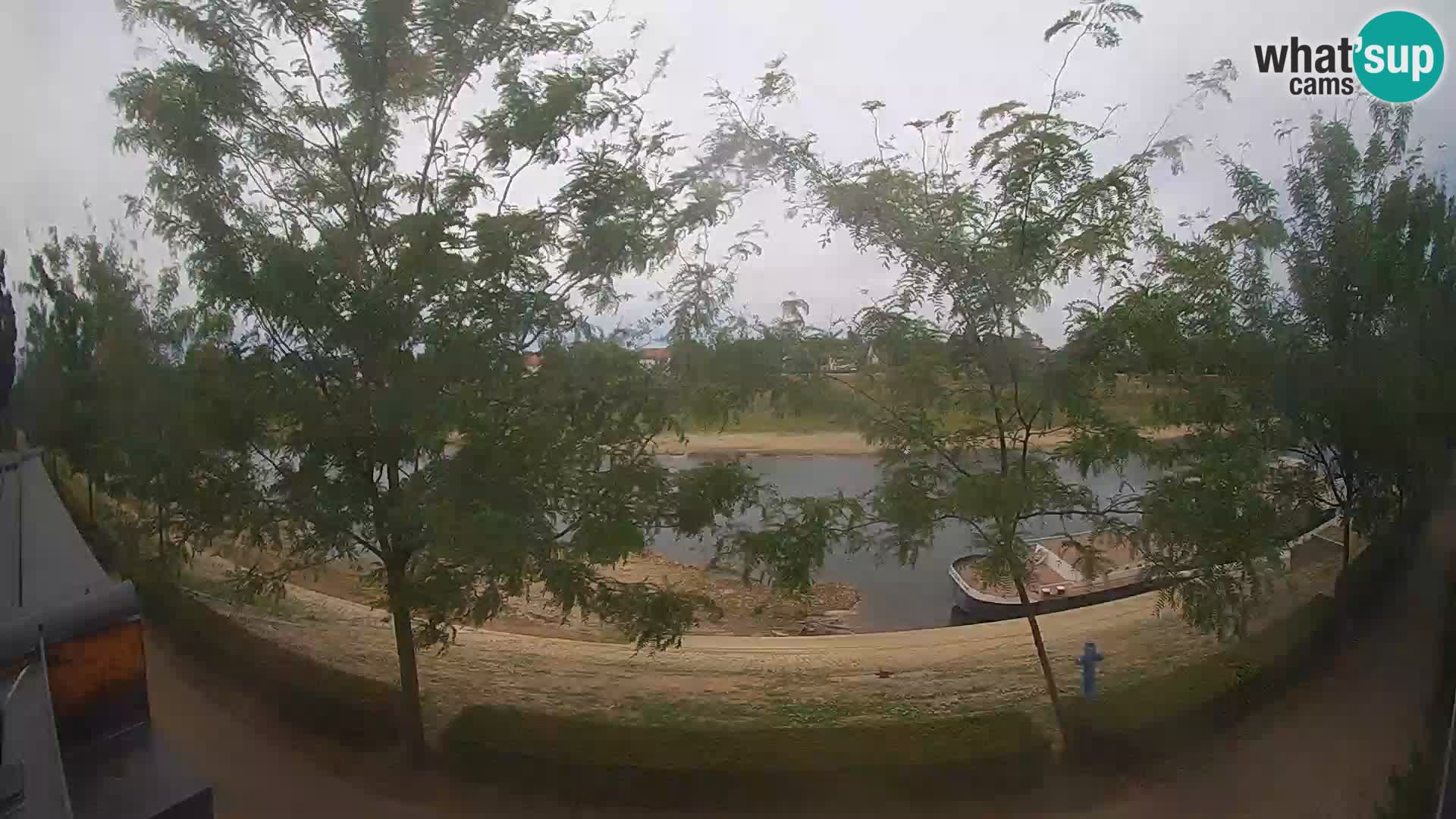 Sisak Live-Webcam Blick auf den Fluss Kolpa – Kroatien
