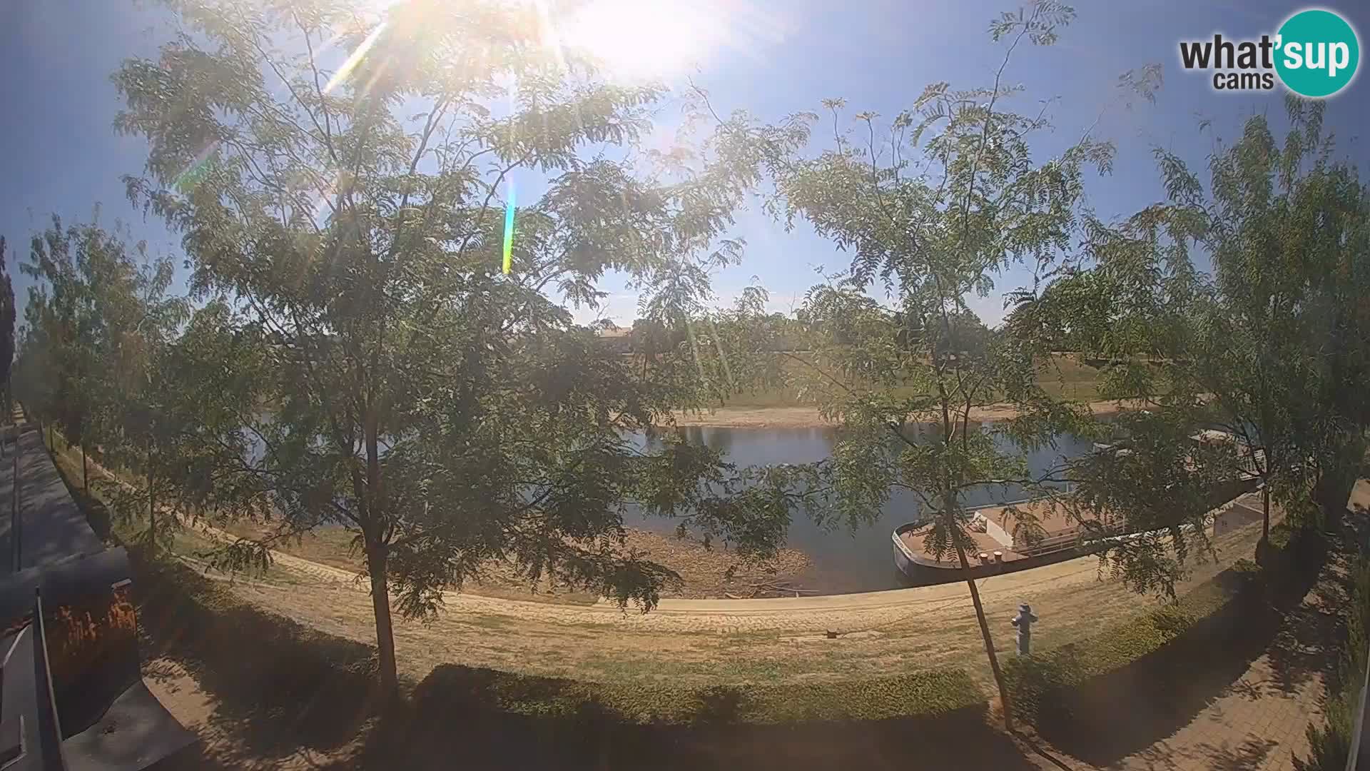 Sisak live webcam Kolpa river view – Croatia