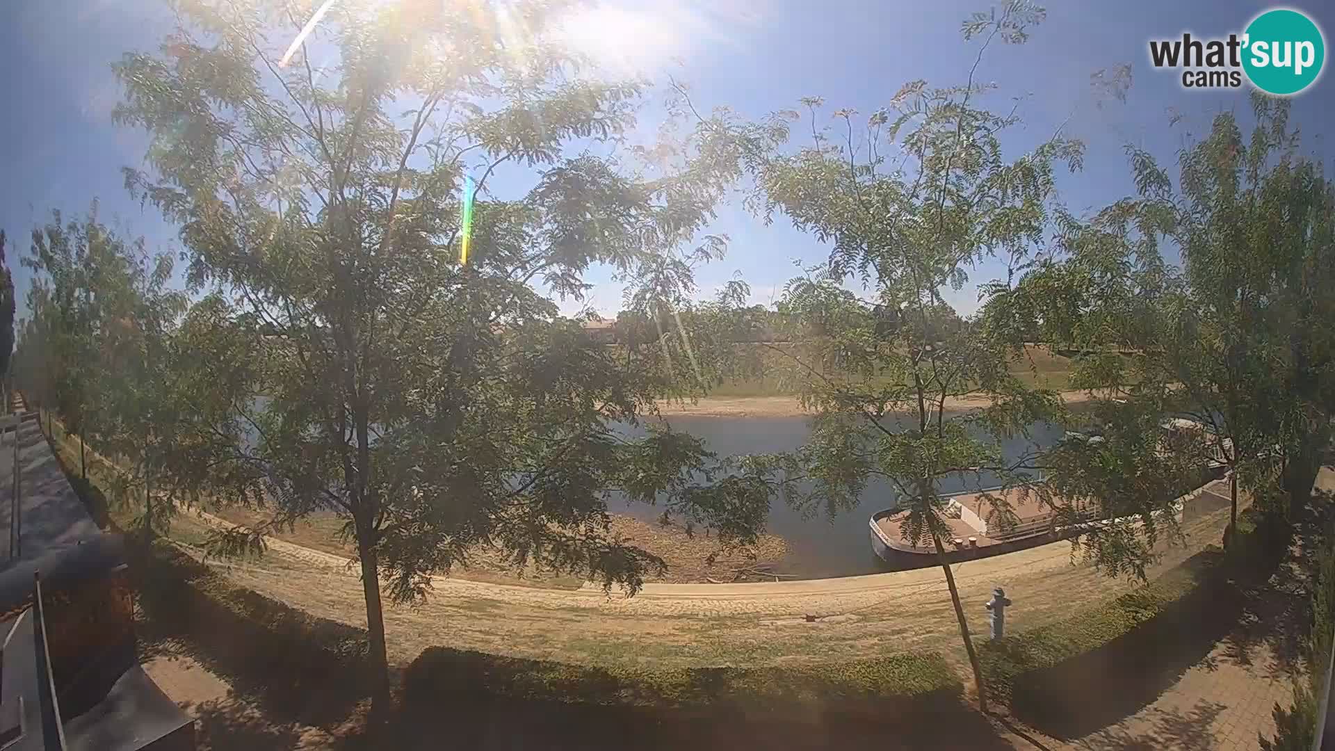 Sisak webcam en direct – vue sur la rivière Kolpa – Croatie
