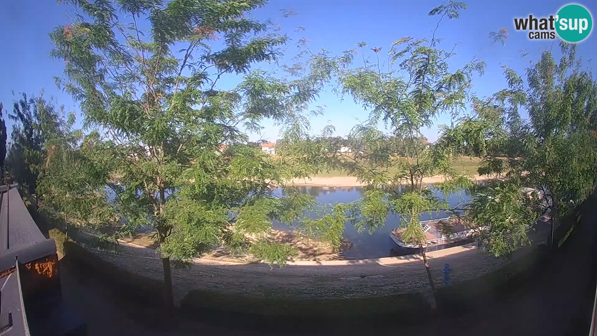 Sisak webcam en direct – vue sur la rivière Kolpa – Croatie