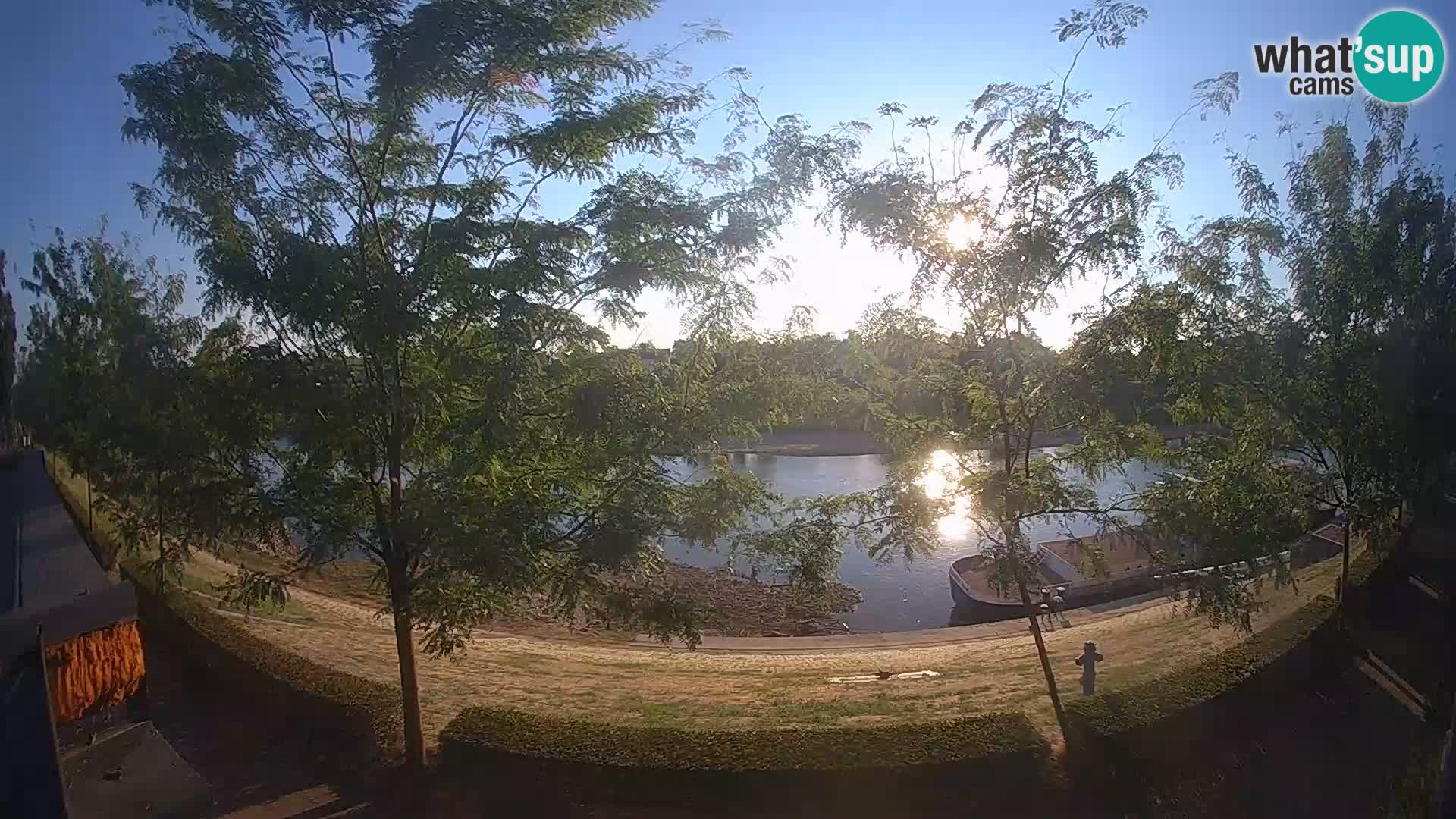 Sisak Live-Webcam Blick auf den Fluss Kolpa – Kroatien