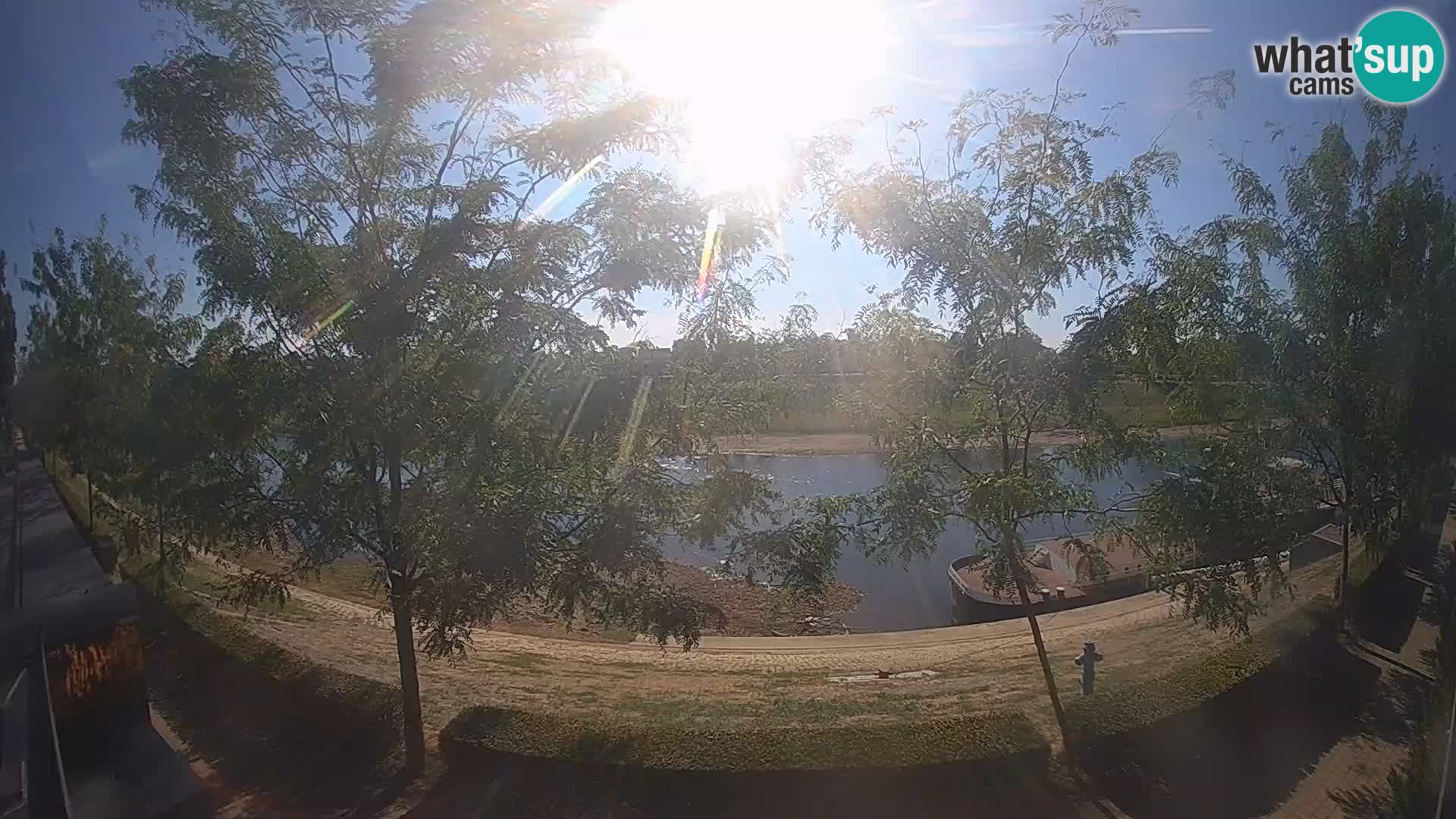 Sisak webcam en vivo Kolpa river view – Croacia