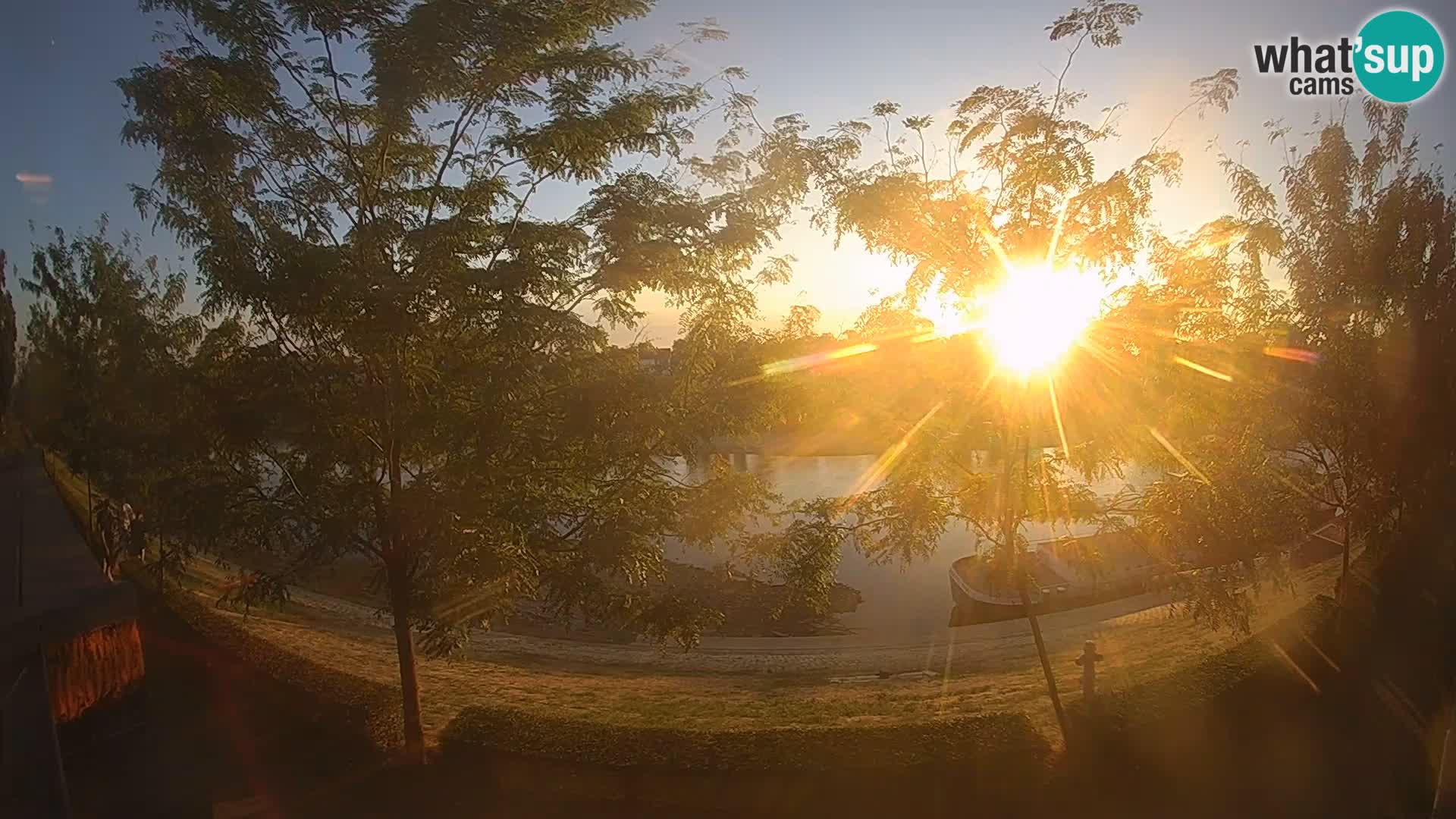 Sisak live webcam Kolpa river view – Croatia