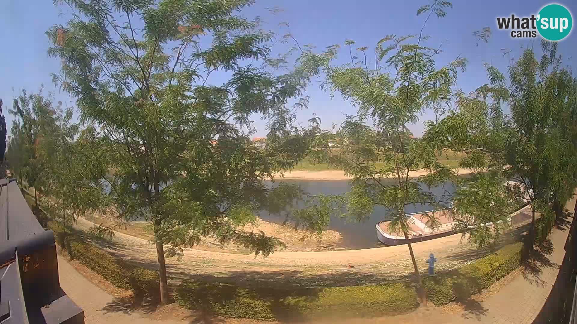 Sisak live webcam Kolpa river view – Croatia