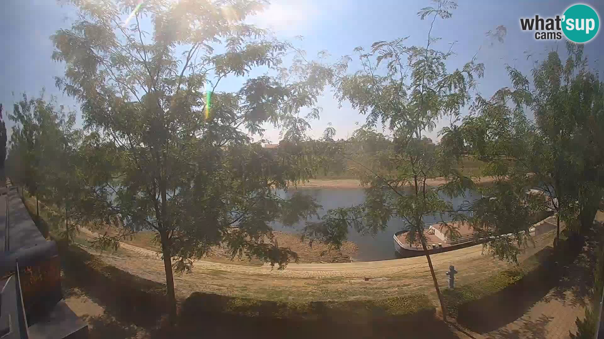 Sisak webcam en direct – vue sur la rivière Kolpa – Croatie
