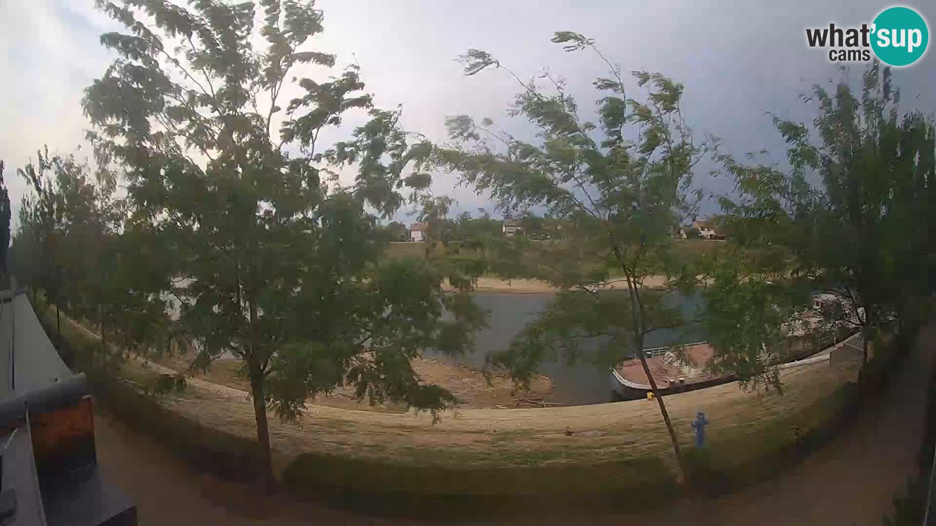 Sisak Live-Webcam Blick auf den Fluss Kolpa – Kroatien