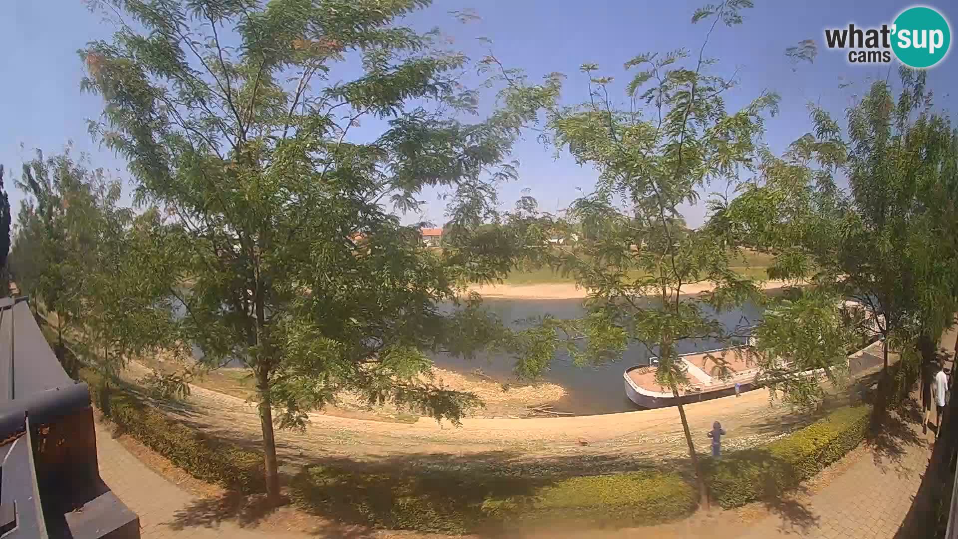 Sisak live webcam – vista sul fiume Kolpa – Croazia