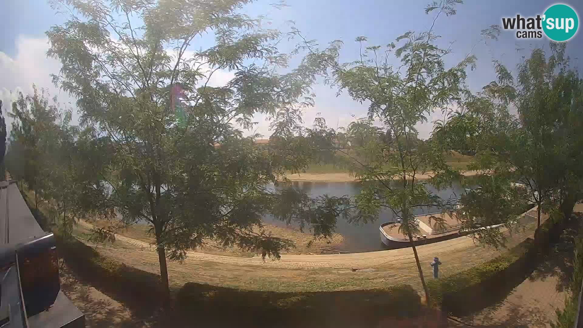 Sisak Live-Webcam Blick auf den Fluss Kolpa – Kroatien