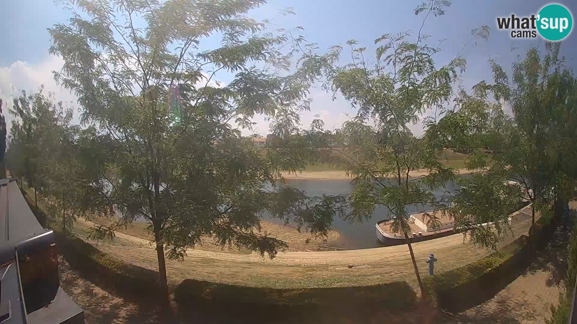 Sisak live webcam – vista sul fiume Kolpa – Croazia