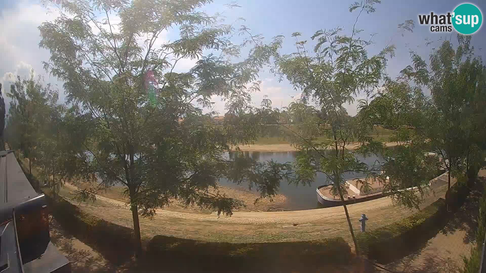 Sisak webcam en direct – vue sur la rivière Kolpa – Croatie