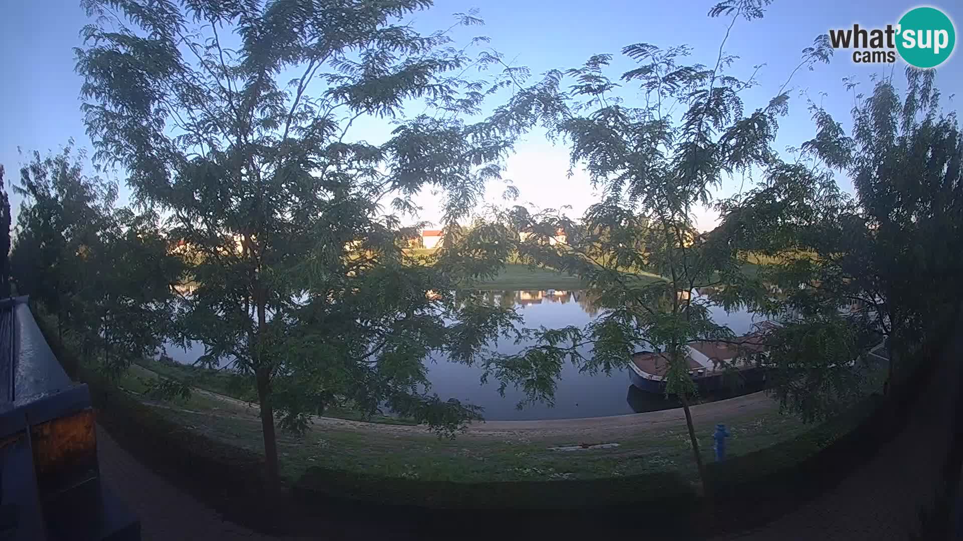 Sisak Live-Webcam Blick auf den Fluss Kolpa – Kroatien