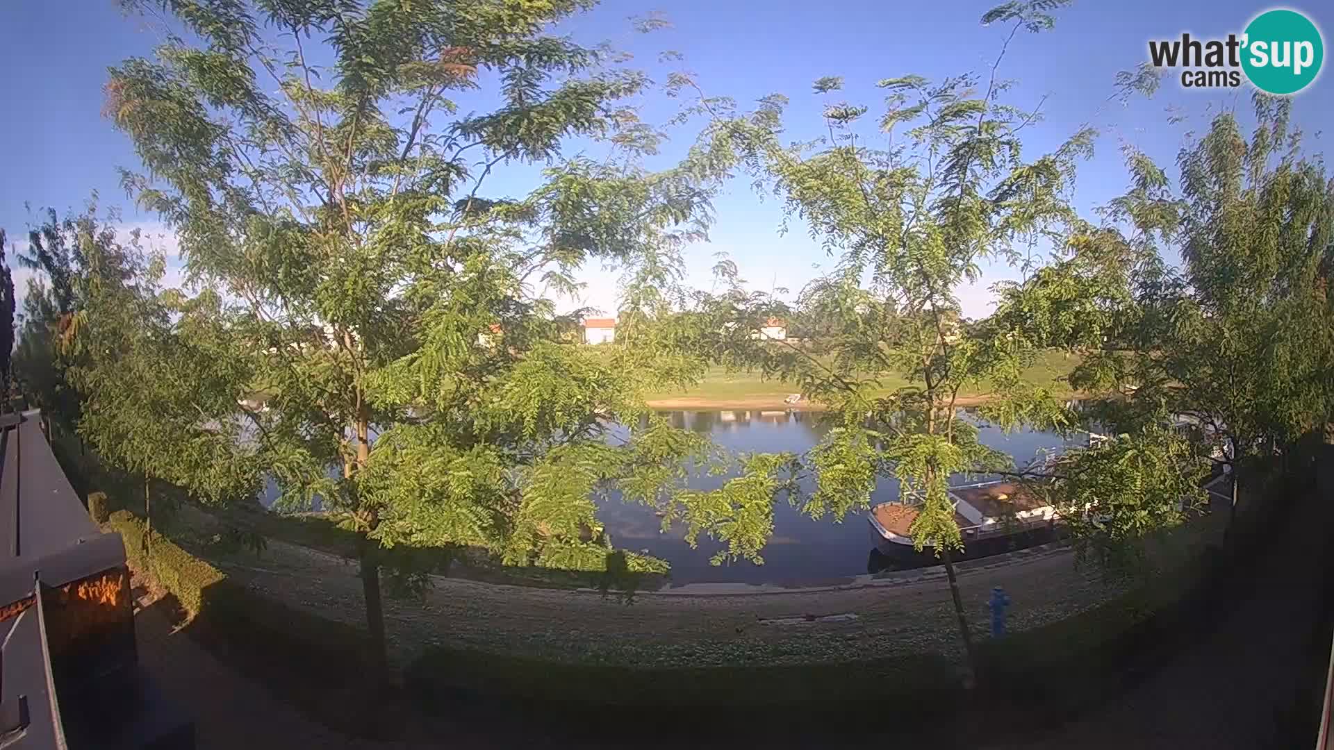 Sisak live webcam – vista sul fiume Kolpa – Croazia