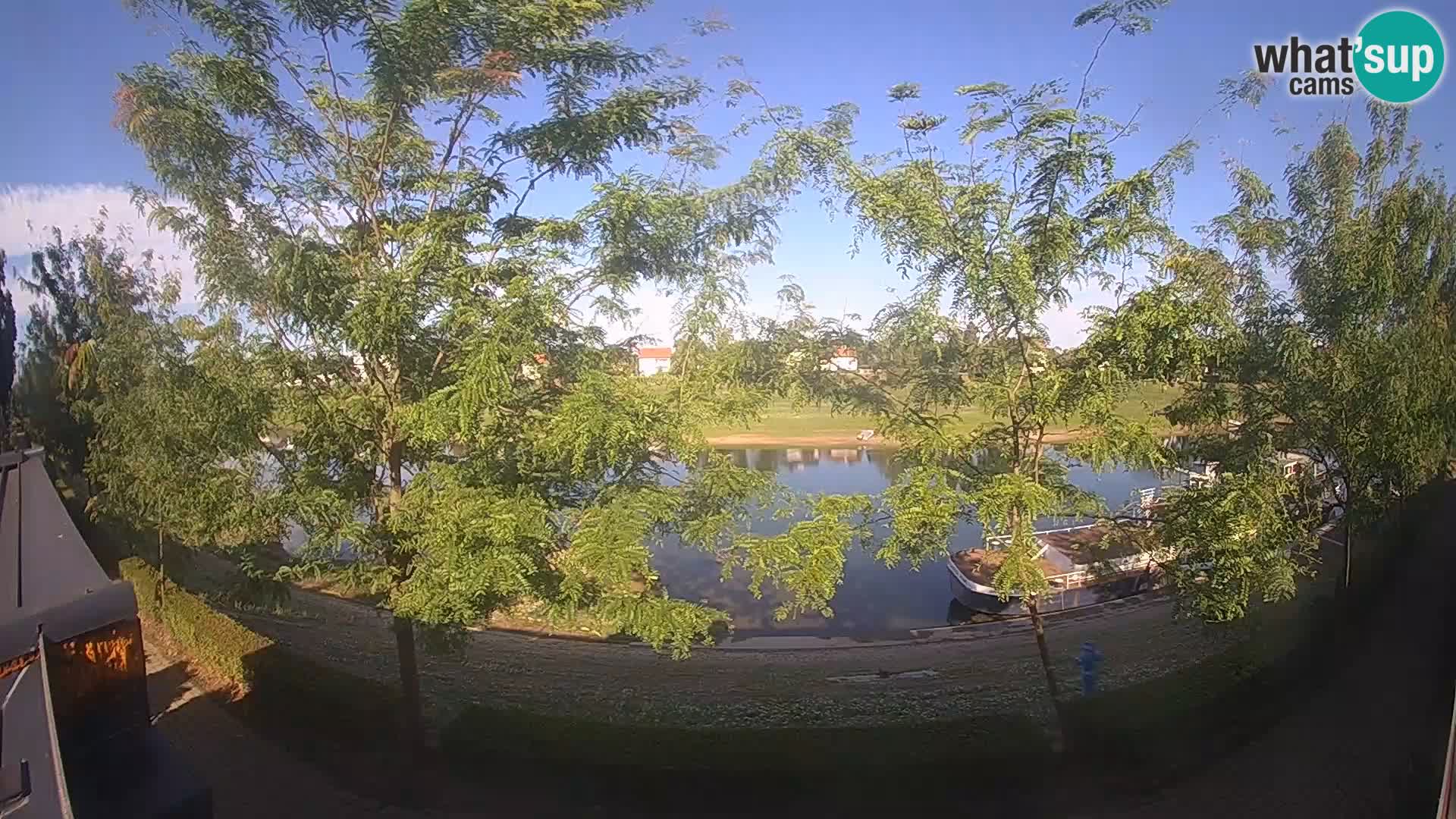 Sisak live webcam – vista sul fiume Kolpa – Croazia