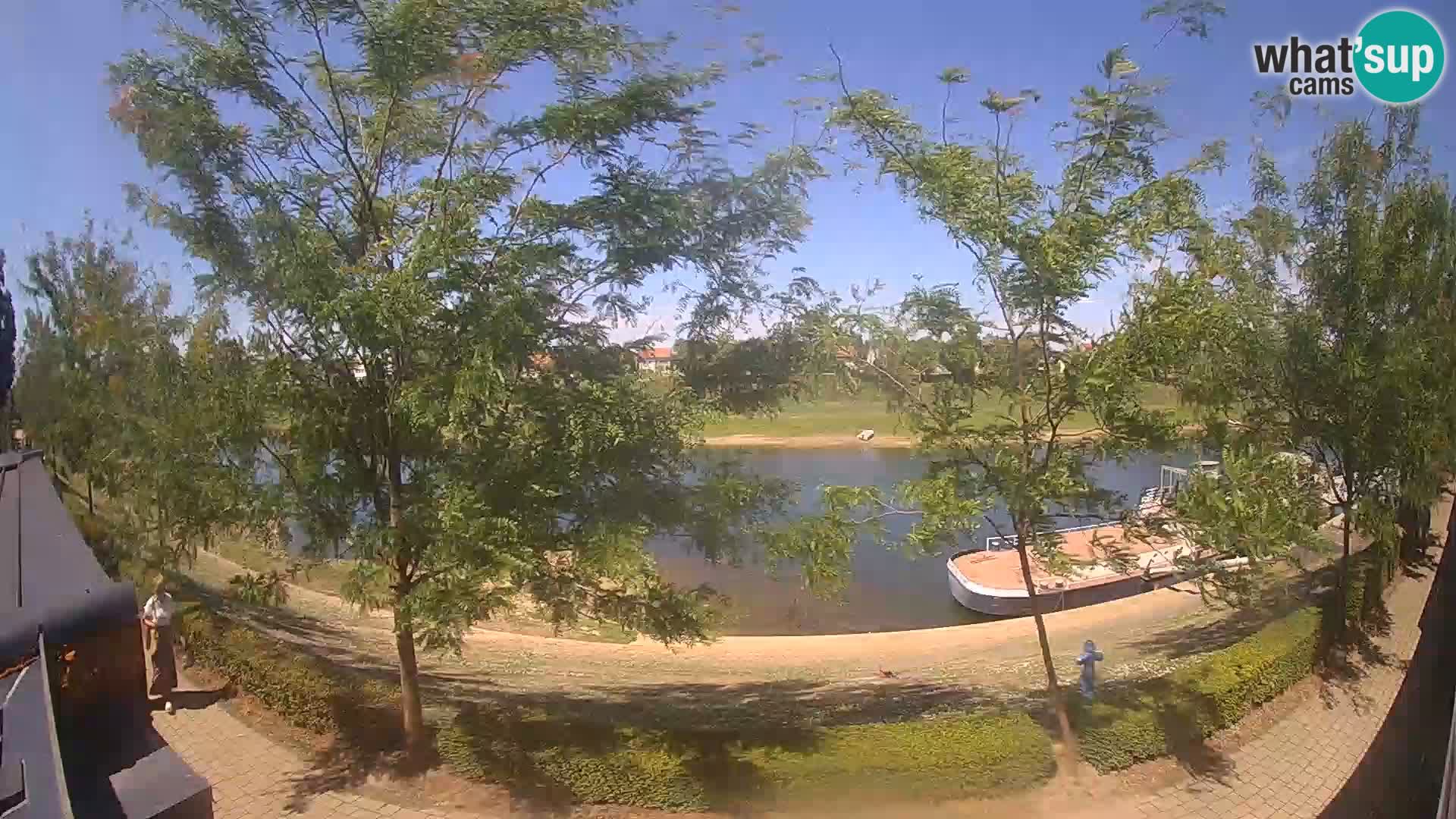 Sisak webcam en vivo Kolpa river view – Croacia