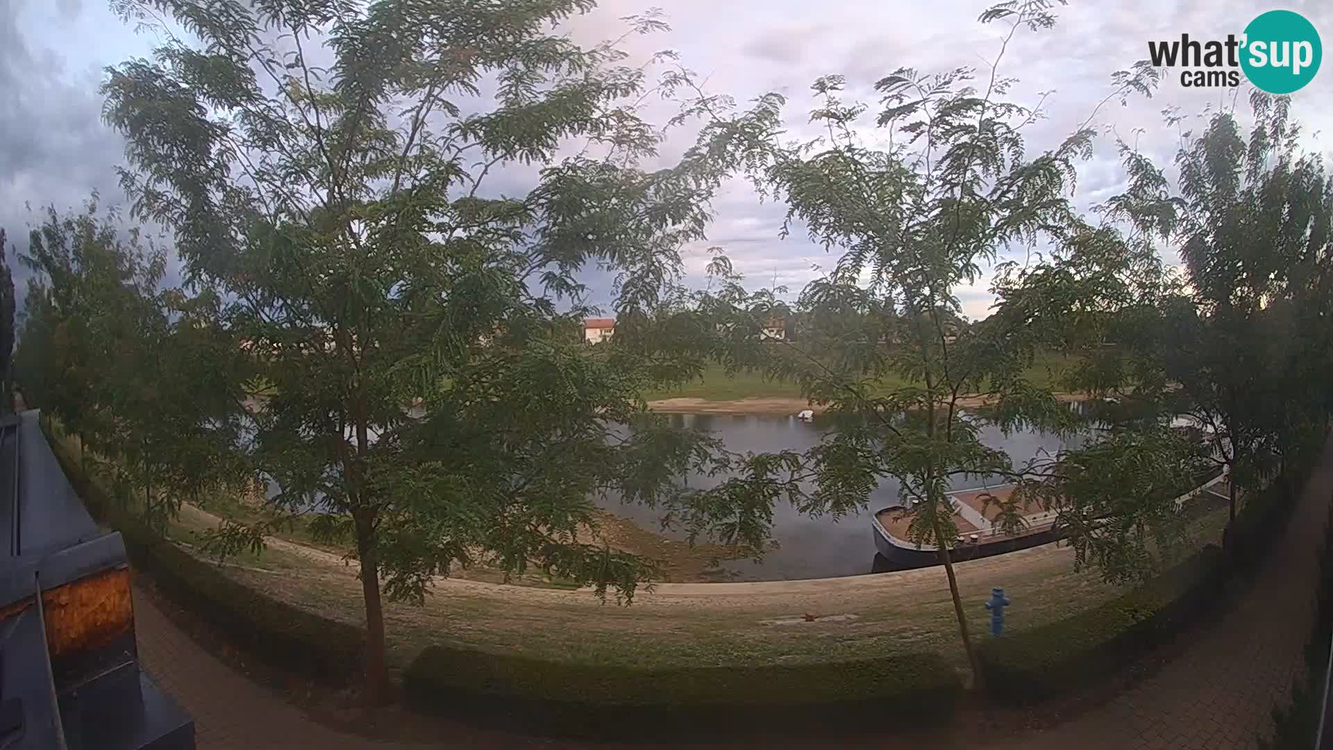 Sisak live webcam – vista sul fiume Kolpa – Croazia