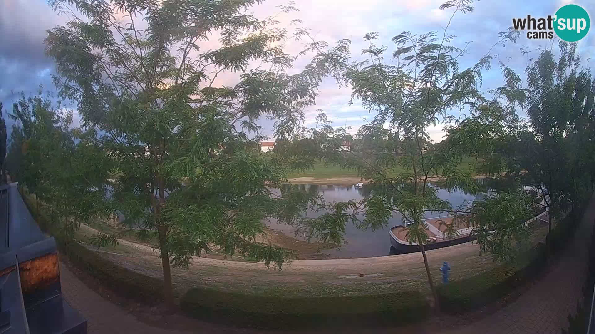 Sisak live webcam – vista sul fiume Kolpa – Croazia