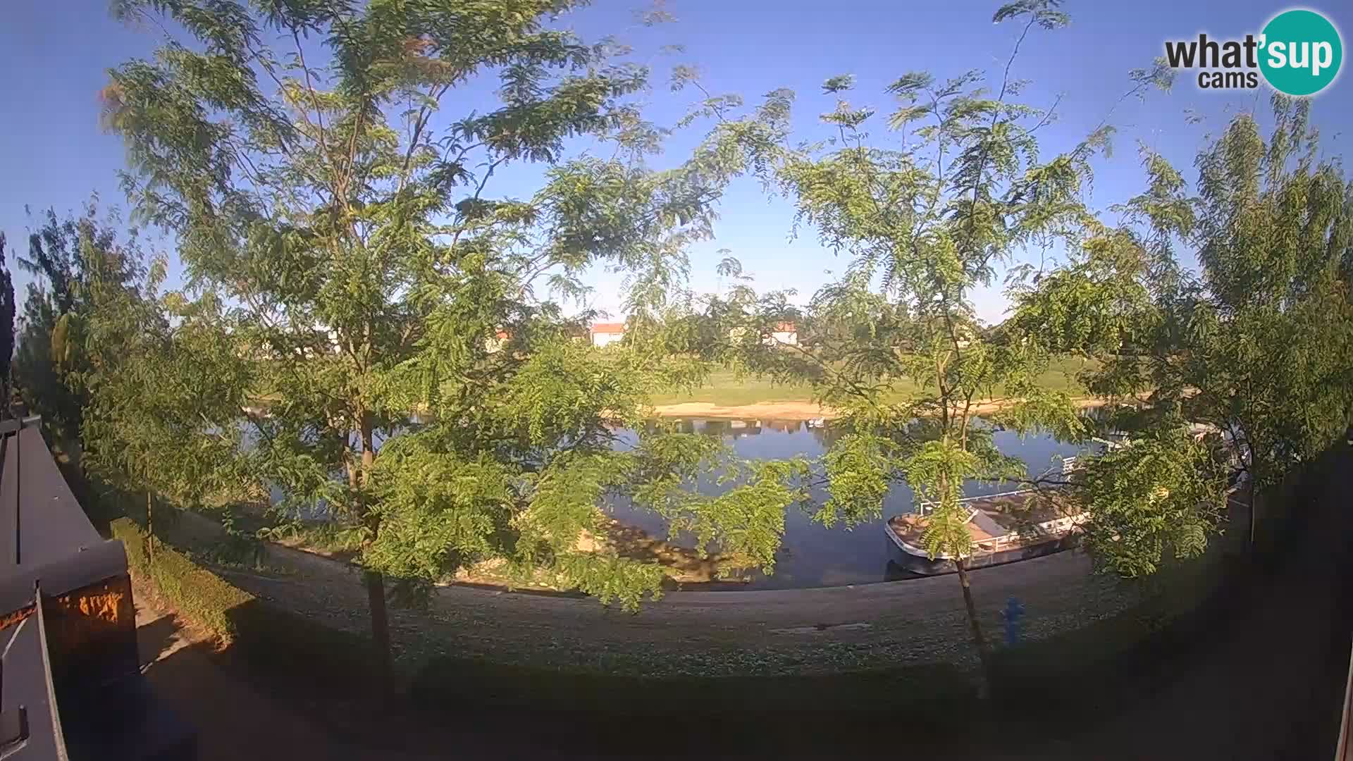 Sisak Live-Webcam Blick auf den Fluss Kolpa – Kroatien