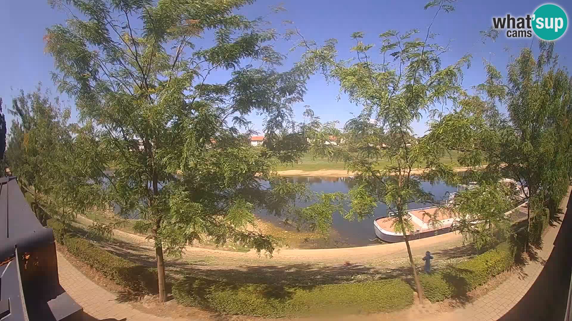 Sisak live webcam – vista sul fiume Kolpa – Croazia
