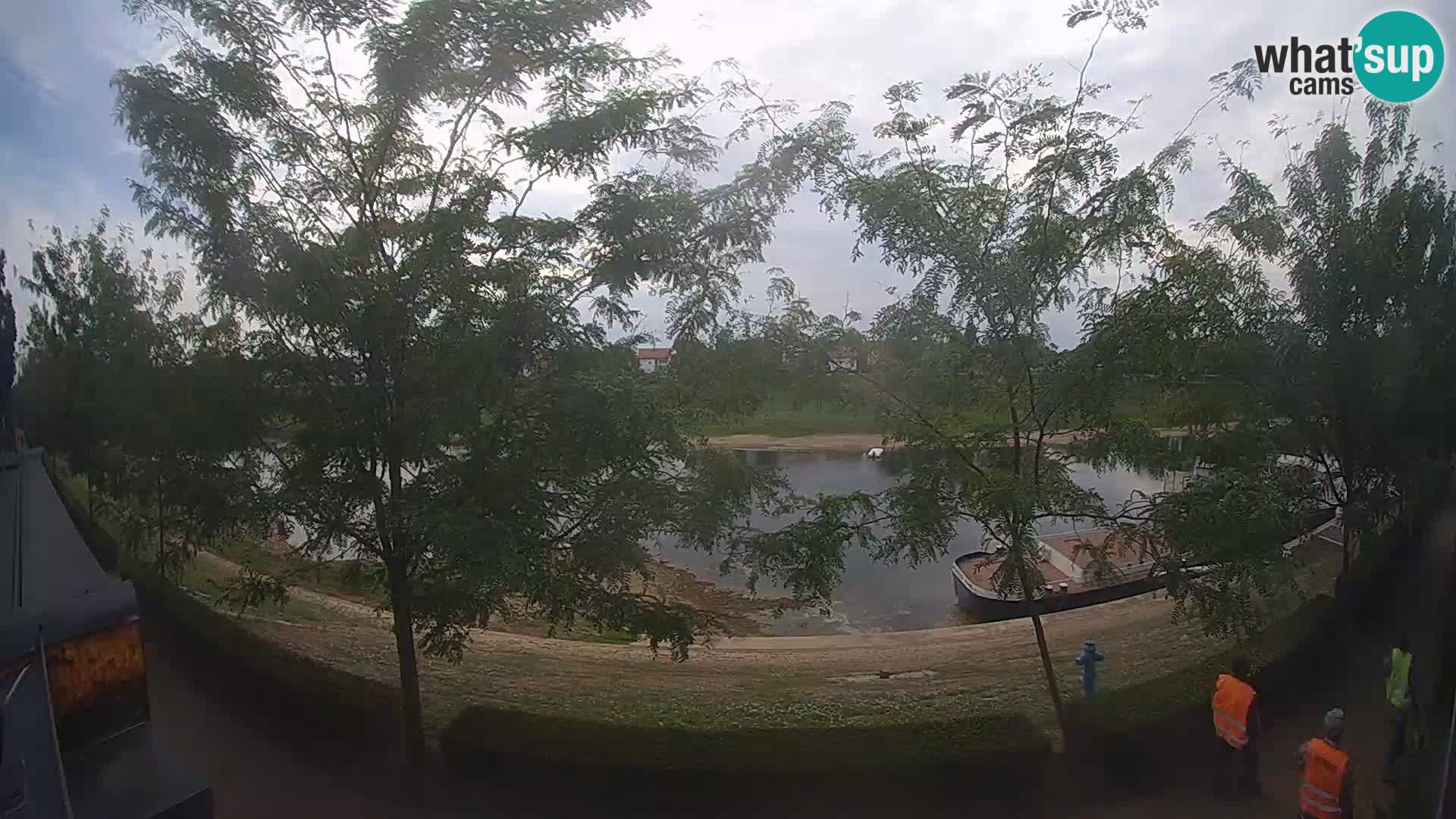 Sisak live webcam – vista sul fiume Kolpa – Croazia
