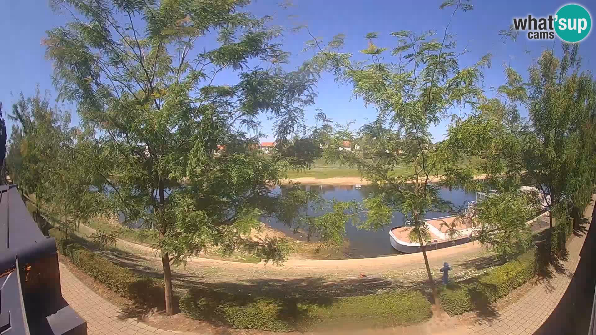 Sisak Live-Webcam Blick auf den Fluss Kolpa – Kroatien