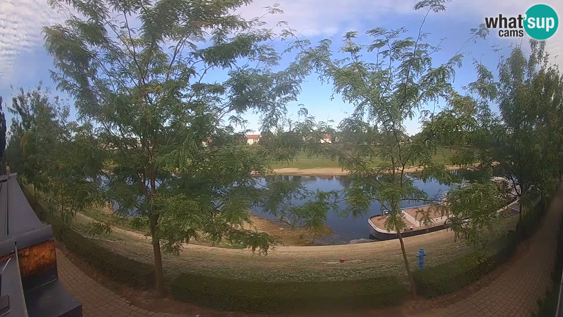 Sisak webcam en vivo Kolpa river view – Croacia