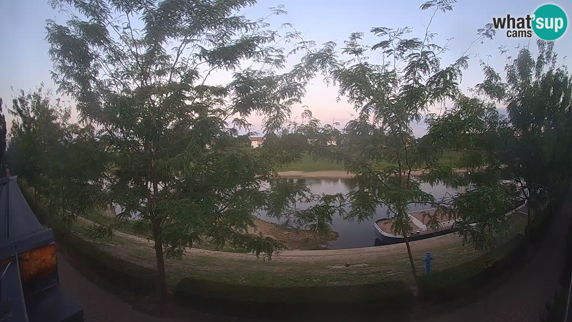 Sisak live webcam – vista sul fiume Kolpa – Croazia