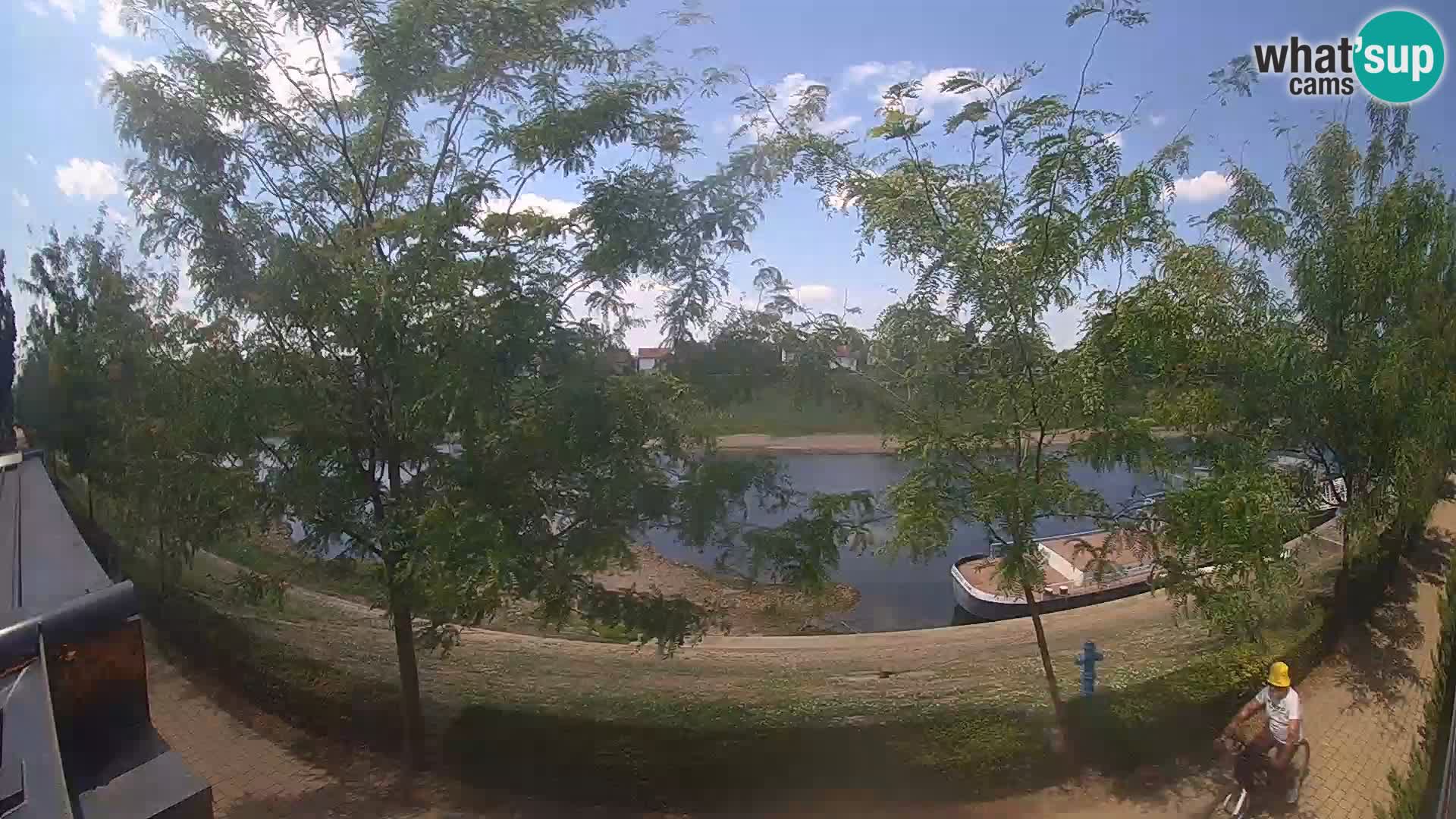 Sisak live webcam Kolpa river view – Croatia