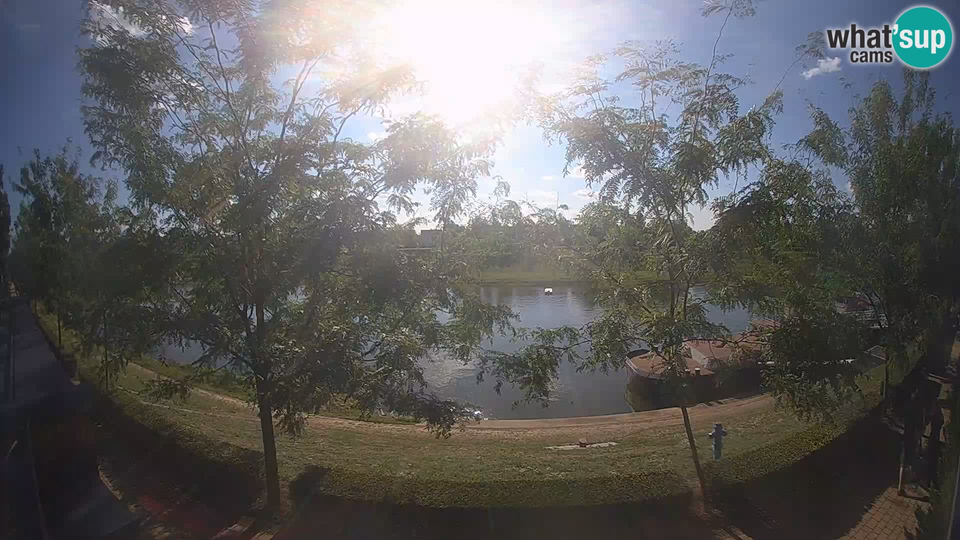 Sisak live webcam – vista sul fiume Kolpa – Croazia