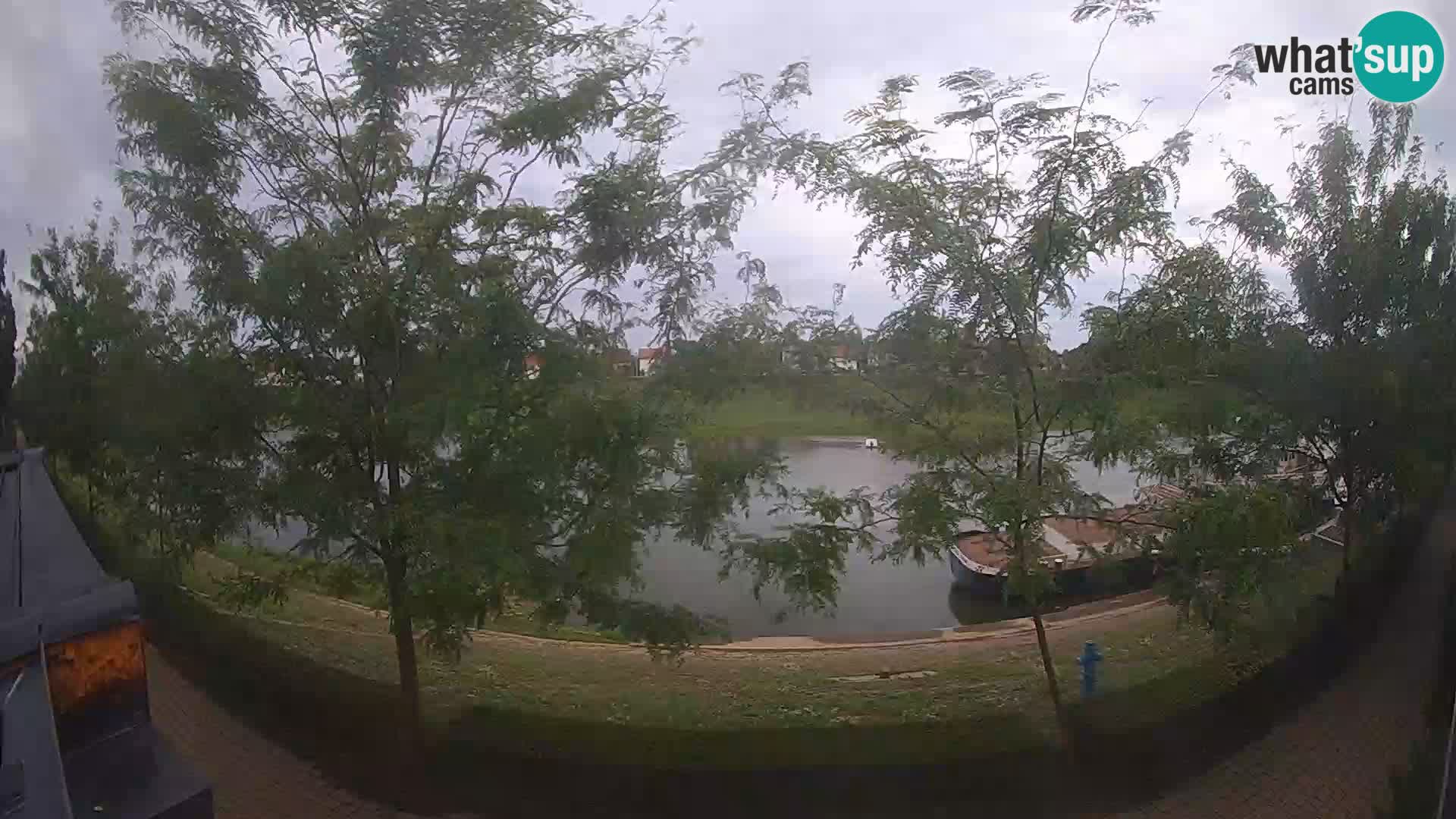 Sisak live webcam – vista sul fiume Kolpa – Croazia